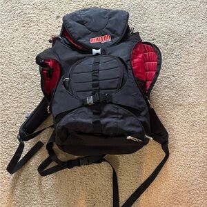 Burton Men's Backpack in Black with Red Highlights